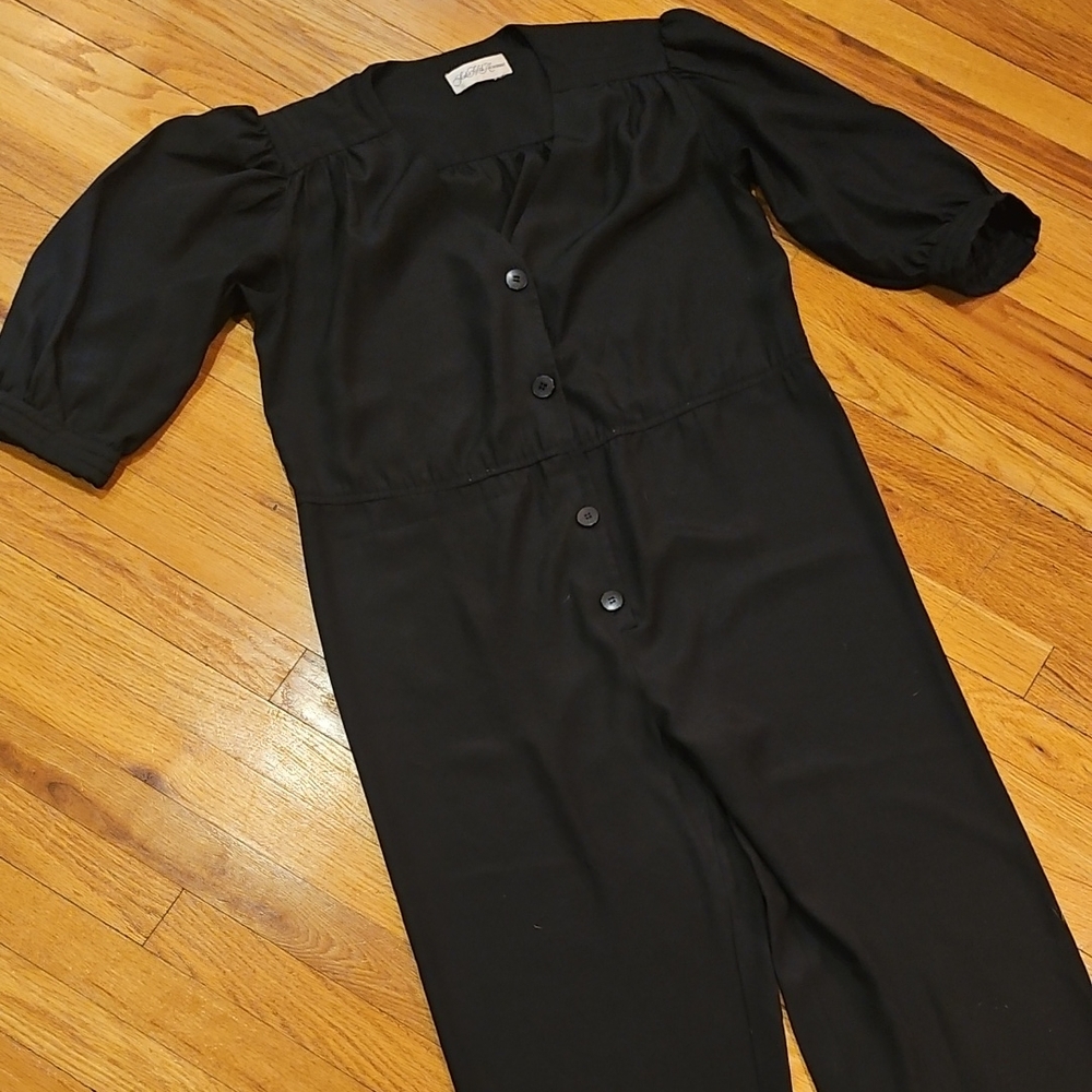 Saks Fifth Avenue Black Jumpsuit